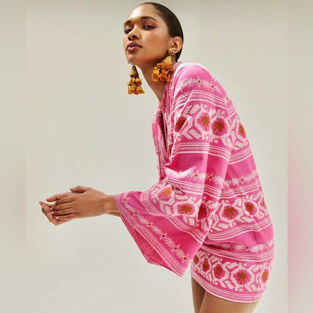 🌺🎉HP🎉🌺 NWOT Johanna Ortiz Apurimac Embroidered Mini Dress